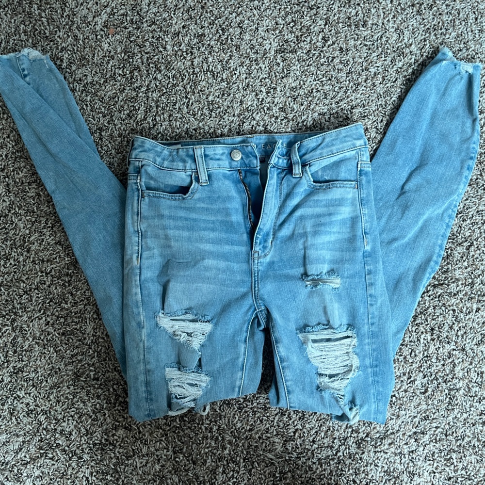 American eagle women’s skinny jeans super stretchy